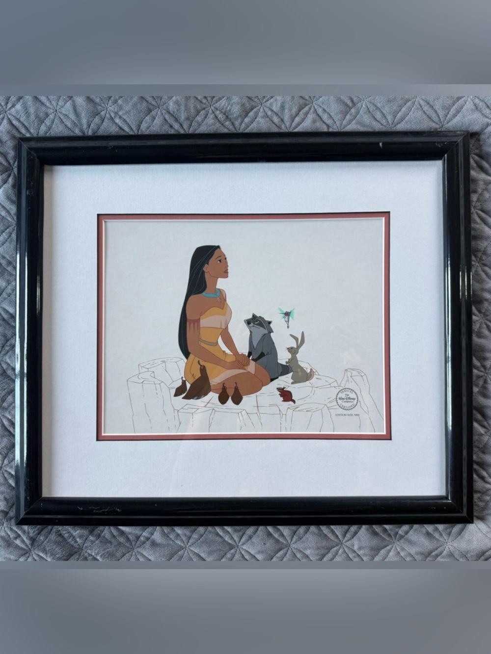 Disney Pocahontas Framed Artwork - Earthtone Illustration